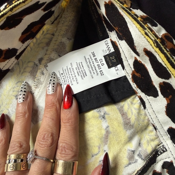 Versace tribute wild baroque SS 1992 collection jeans - Picture 5 of 12